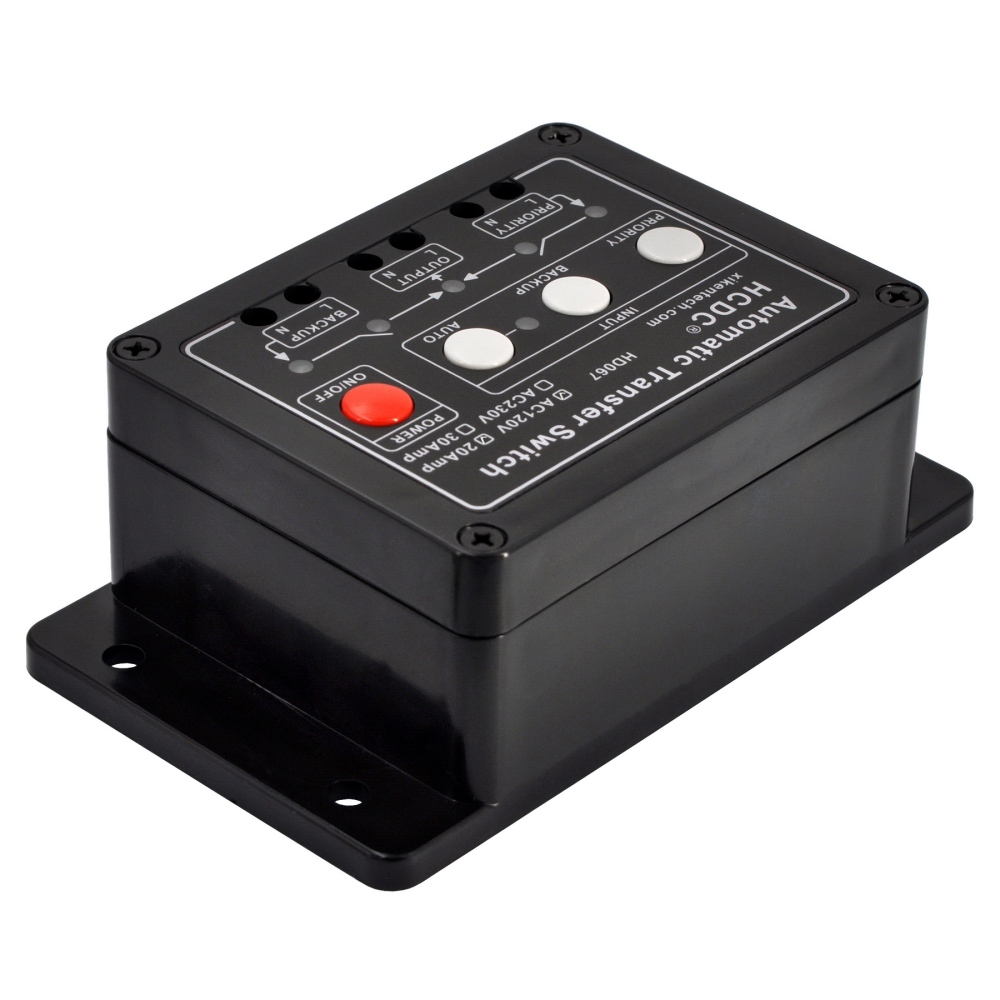 Automatic Transfer Switch, AC230V 20A, ATS Auto Transfer Switch, HCDC HD067