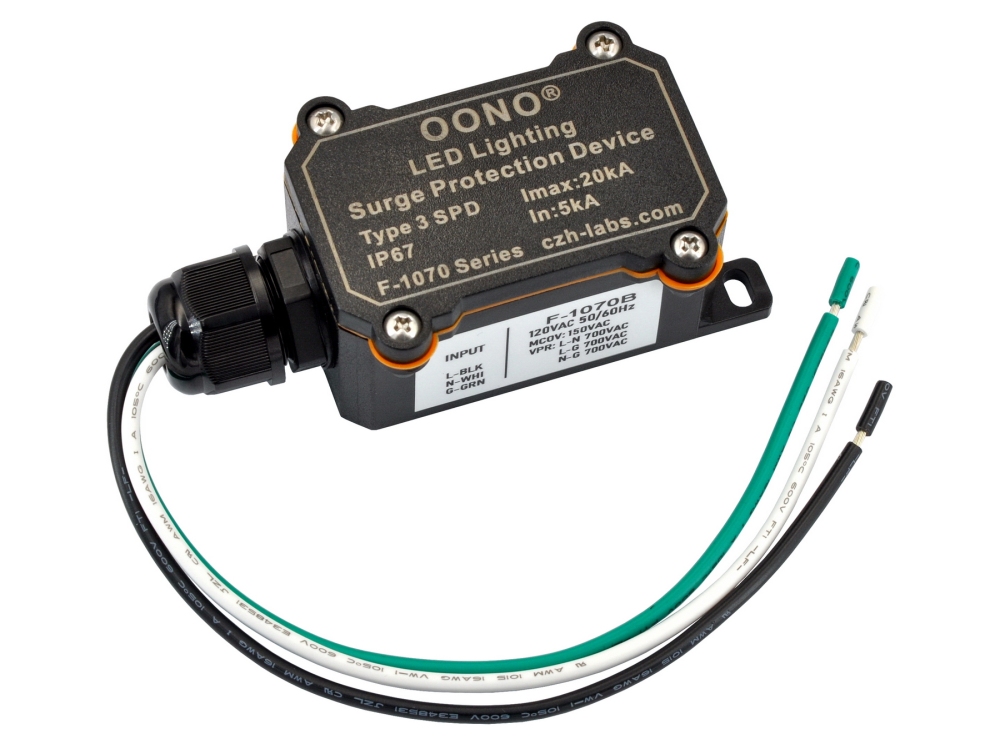 F-1070B AC120V SPD Surge Protective Device Module for LED Lighting