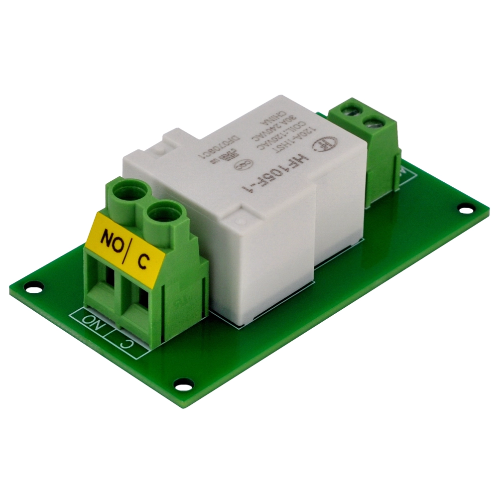AC120V Coil SPST-NO 30 Amp Power Relay Module Board, 120VAC Relay