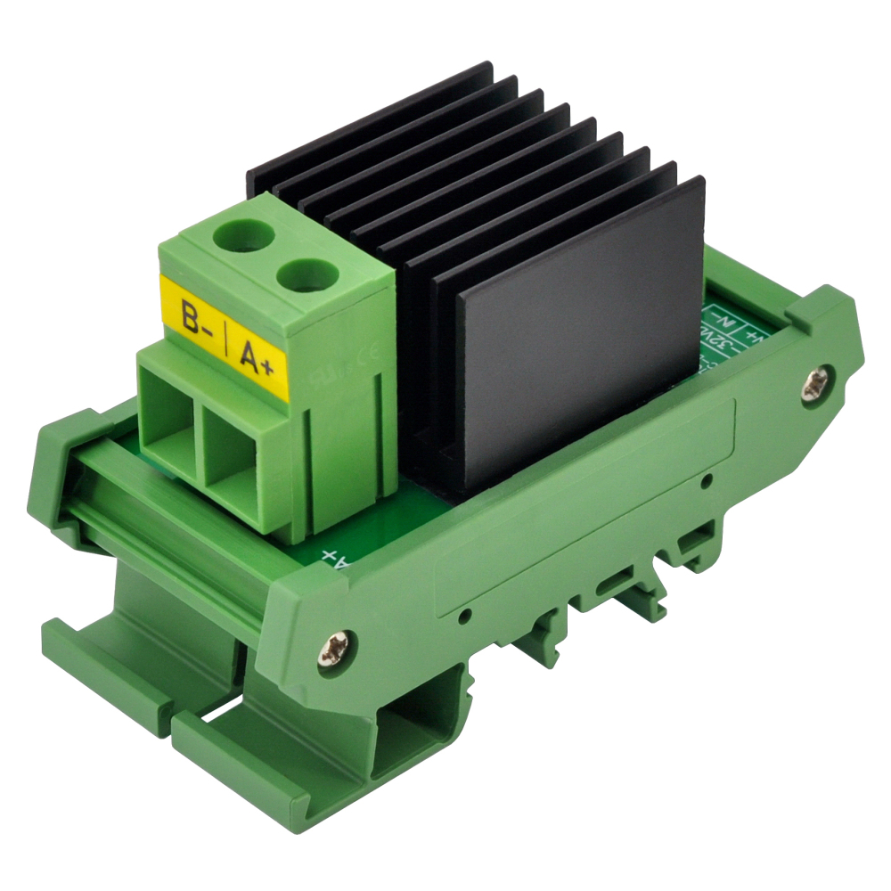 DC-DC 25Amp 200V Isolated SSR Module, DIN Rail Mount Solid State Relay