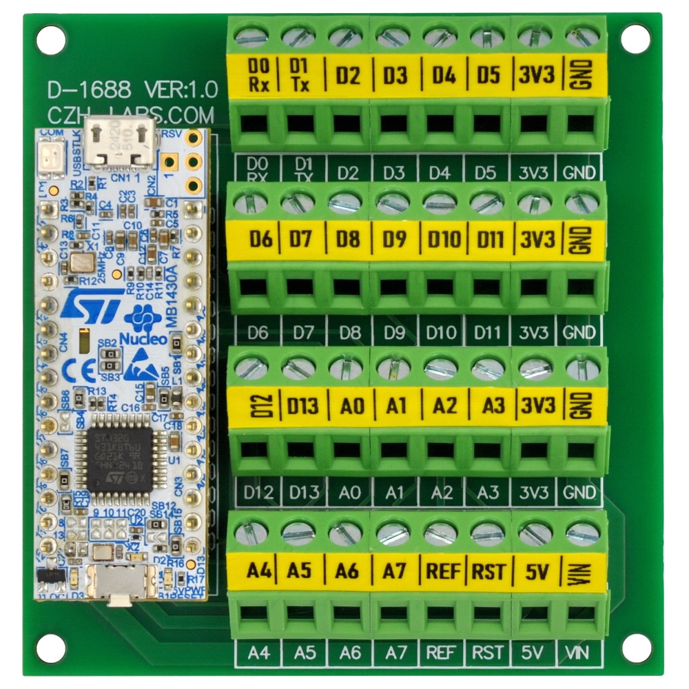 Screw Terminal Block Breakout Board Module for STM32 Nucleo-32