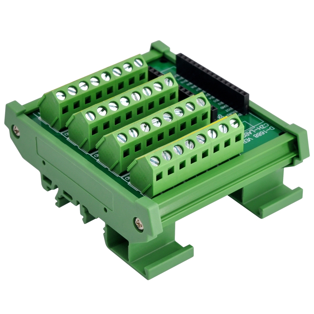 DIN Rail Mount Screw Terminal Block Breakout Board Module for STM32 Nucleo-32