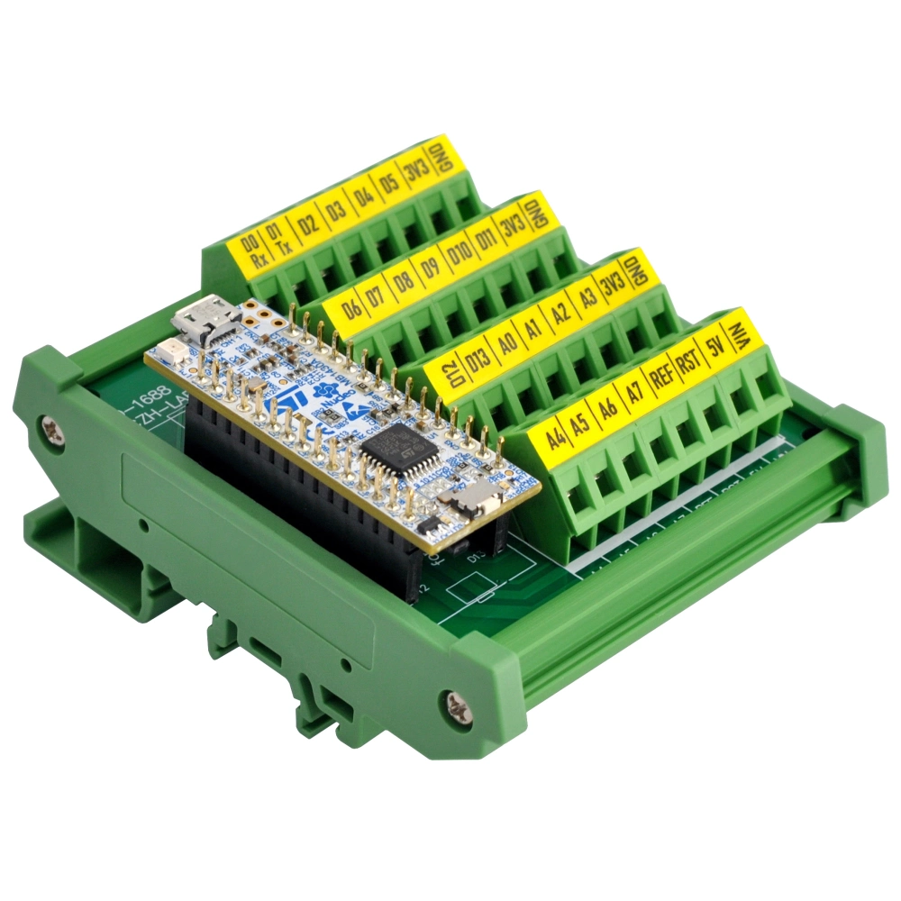 DIN Rail Mount Screw Terminal Block Breakout Board Module for STM32 ...