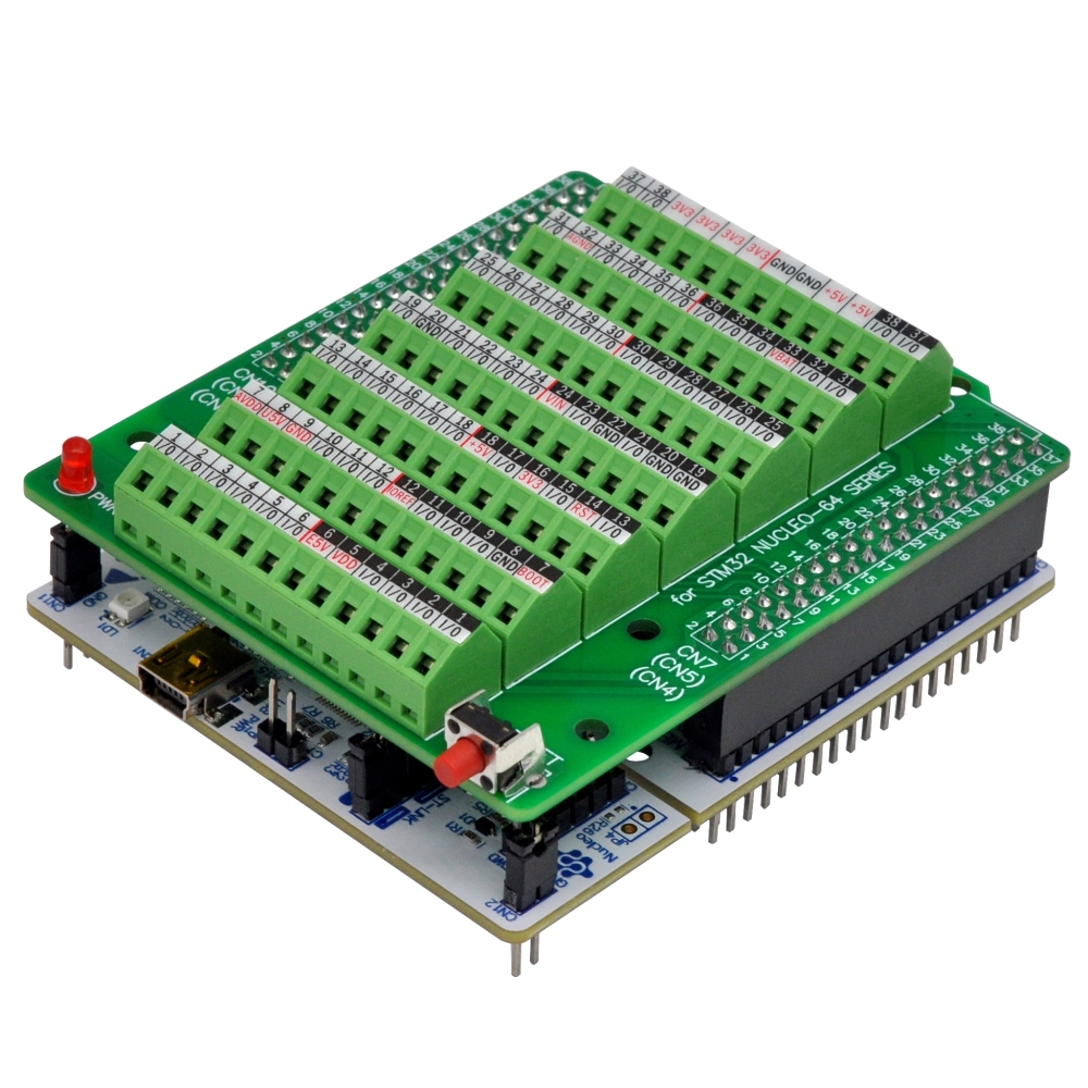 Top-mount Screw Terminal Block Breakout Board Module for STM32 Nucleo-64