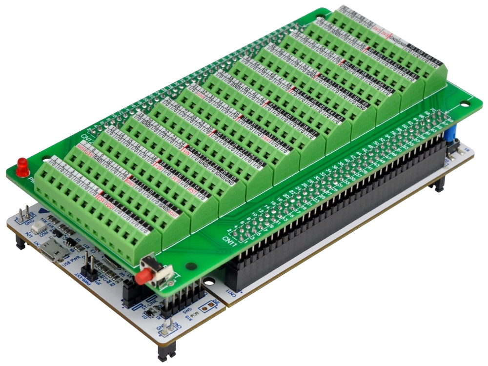 Top mount Screw Terminal Block Breakout Board Module For STM32 Nucleo 144 top-mount-screw-terminal-block-breakout-board-module-for-stm32-nucleo-144