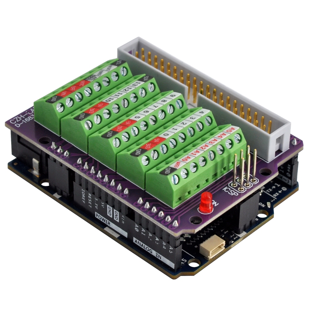 Screw Terminal Block Breakout Module for Arduino UNO R4 R3 R2 Zero, Electronics-Salon D-1683