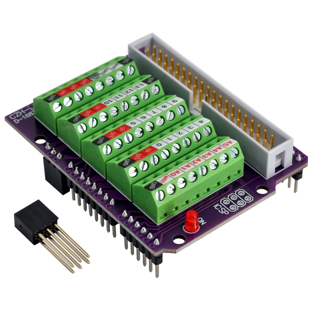 Screw Terminal Block Breakout Module for Arduino UNO R4 R3 R2 Zero, Electronics-Salon D-1683