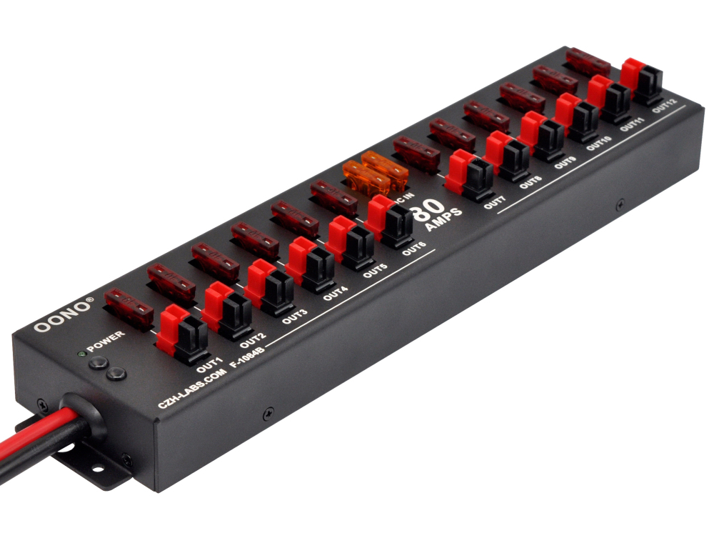 Wired 12 Port Powerpole DC Power Splitter Distribution Module