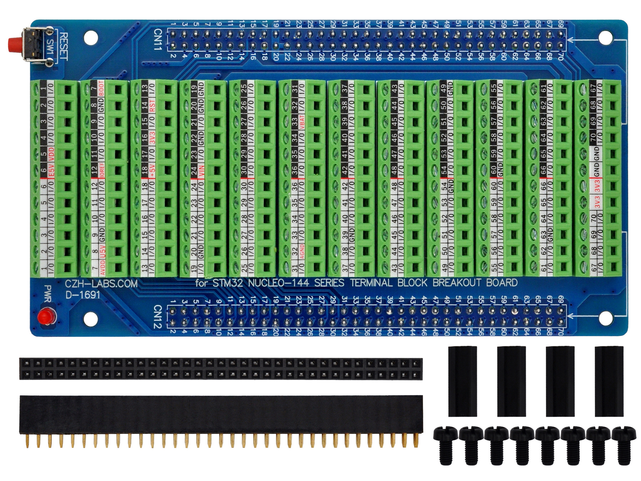 Bottom-mount Screw Terminal Block Breakout Board Module for STM32