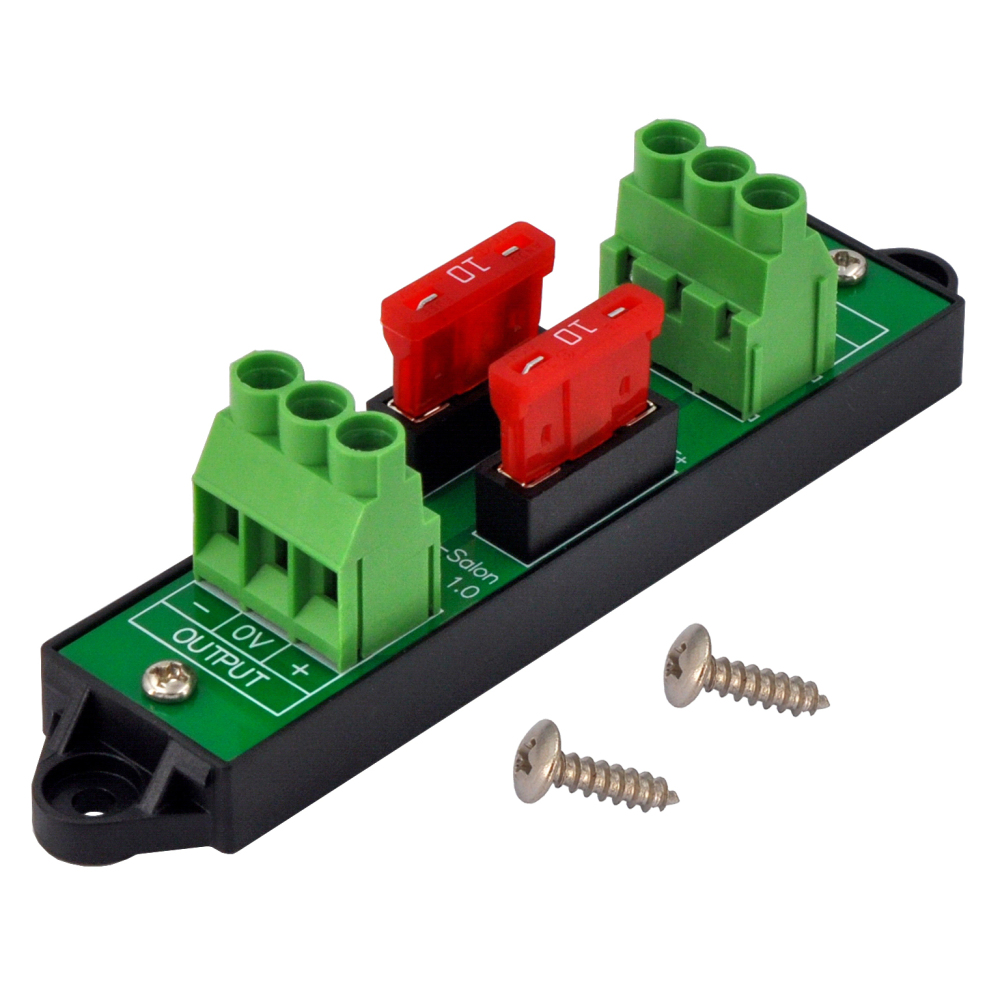 DC +/- Dual Channel 5 to 58V 10Amp ATO Fuse Moudle, Screw Mount, D-1705GP