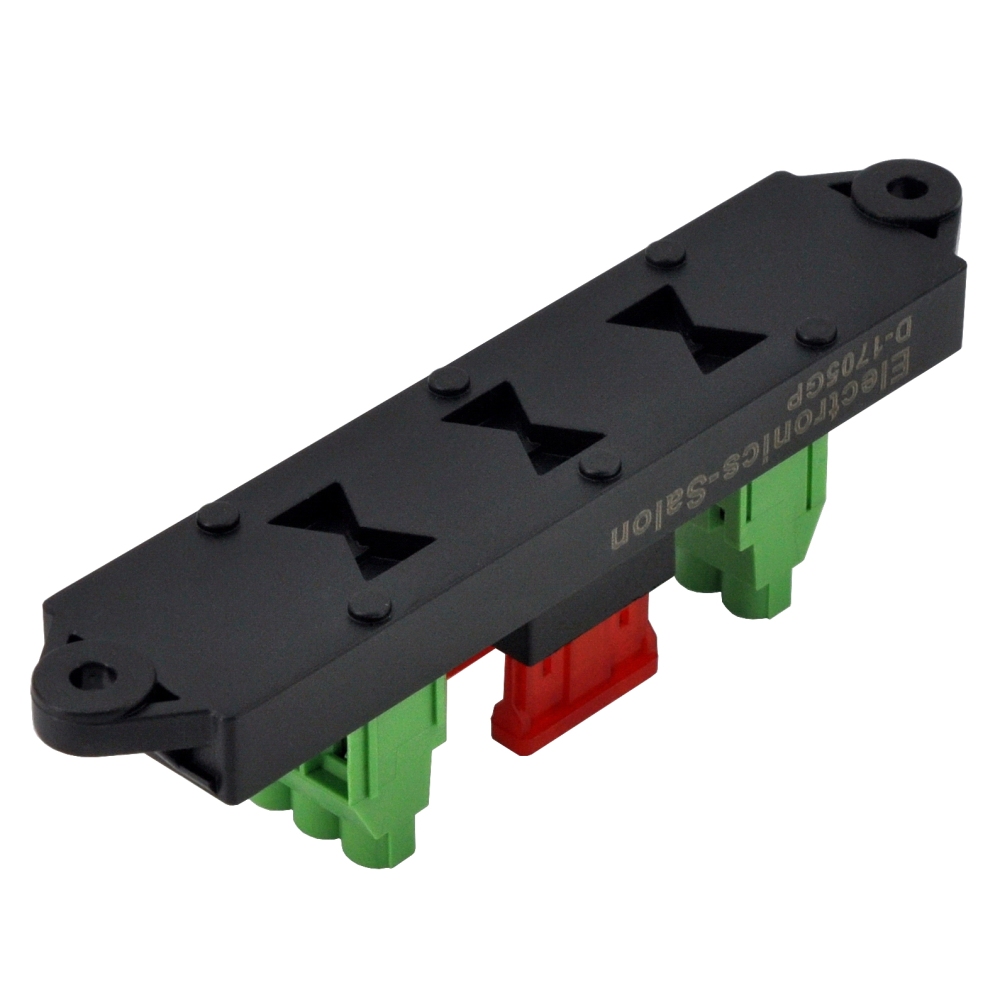 DC +/- Dual Channel 5 to 58V 10Amp ATO Fuse Moudle, Screw Mount, D-1705GP