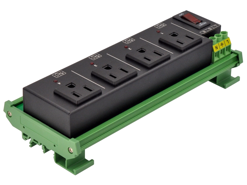 AC Power 4 Channel IoT Relay Outlet Module, DIN Rail or Screw Mounting ...