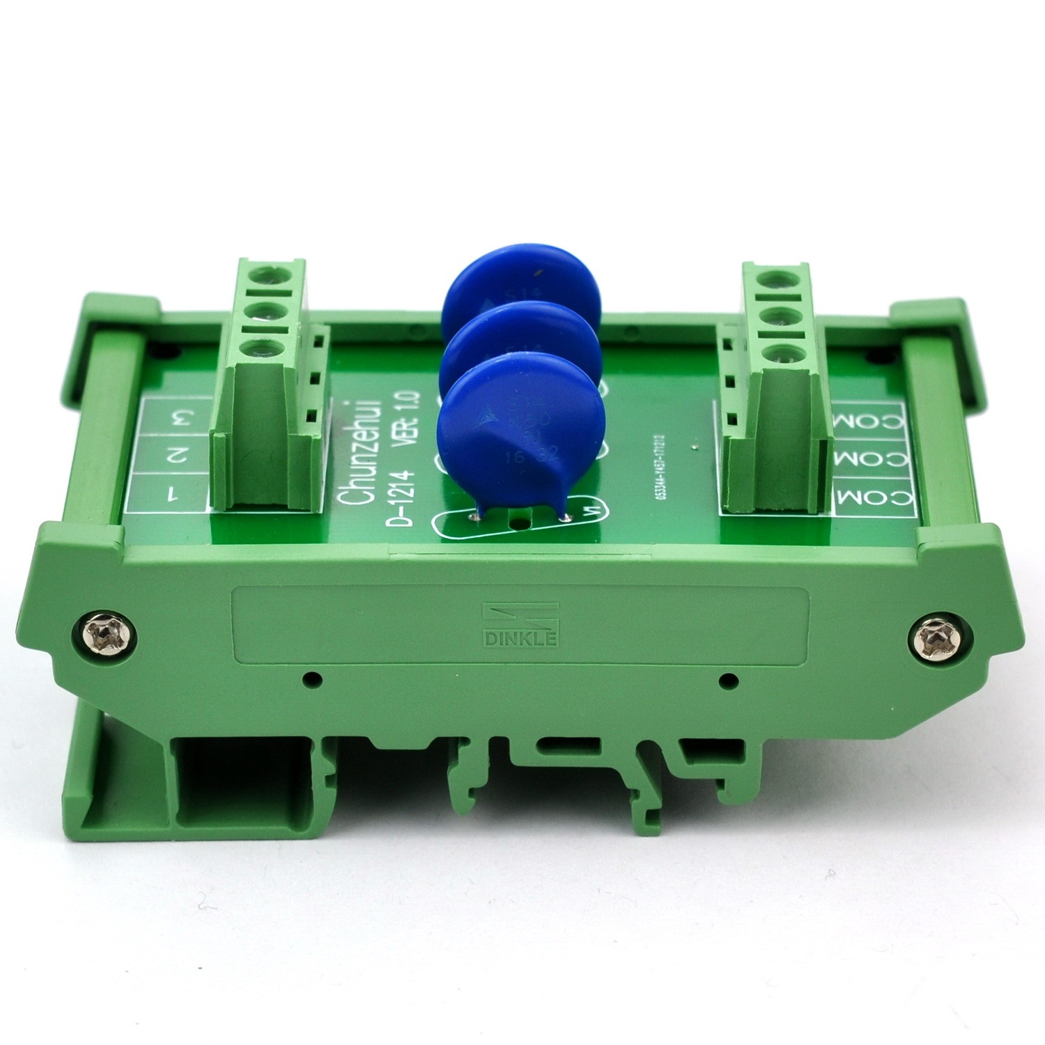 Chunzehui 3 Channels Common DIN Rail Mount 30V SIOV Metal Oxide Varistor Interface Module, Surge Suppressor Protection SPD Board.
