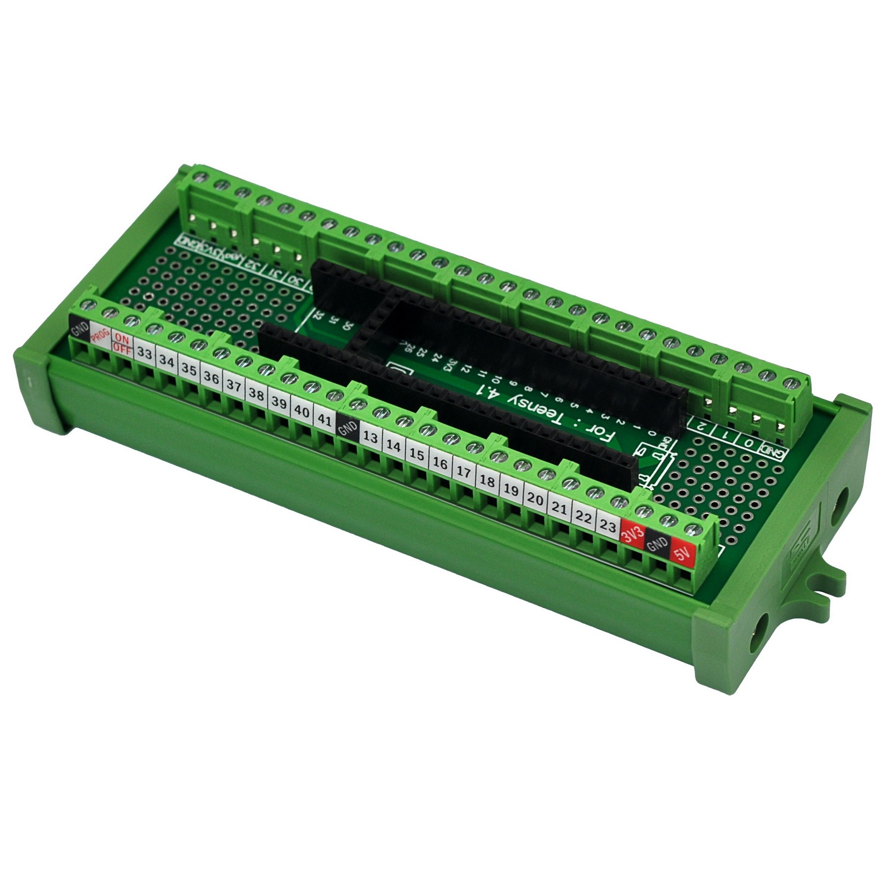 Terminal Block Breakout Board Module for Teensy 4.1, Screw Mount Version