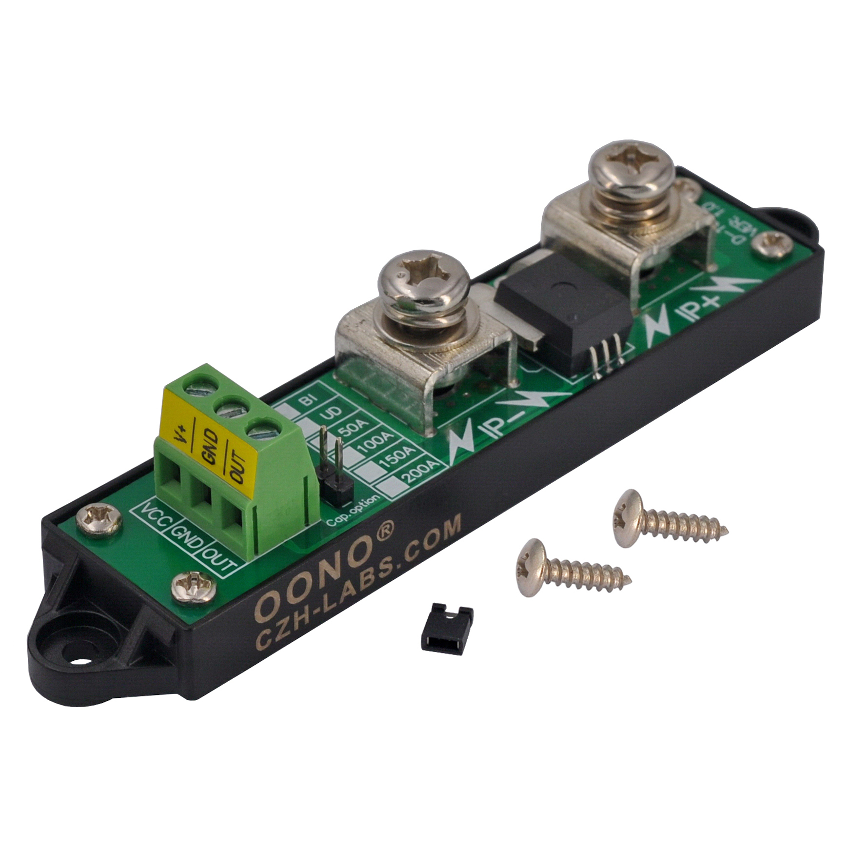Bidirectional +/-200 Amp Isolated Current Sensor Module,  Based ACS758ECB-200B