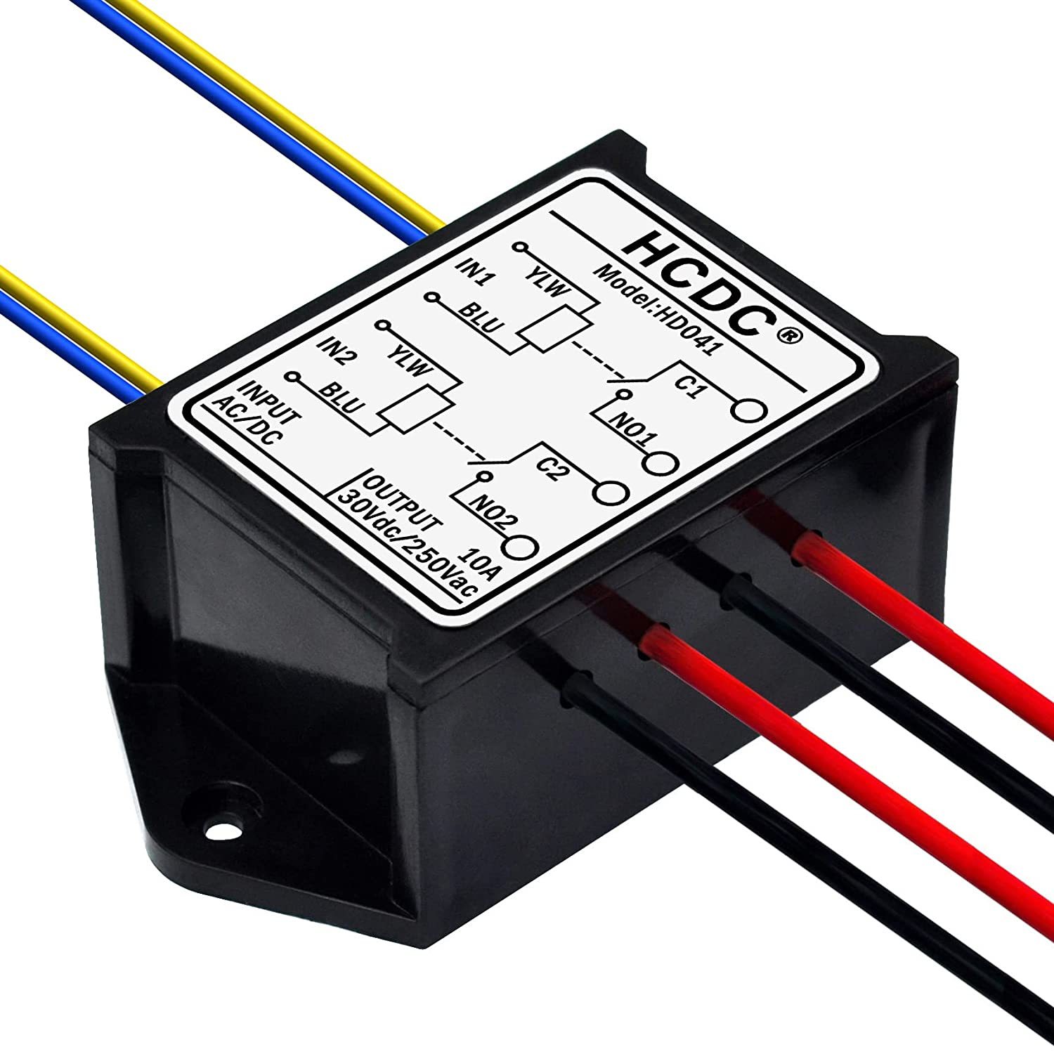 Dual SPST-NO 10 Amp Power Relay Module (AC/DC 5V)