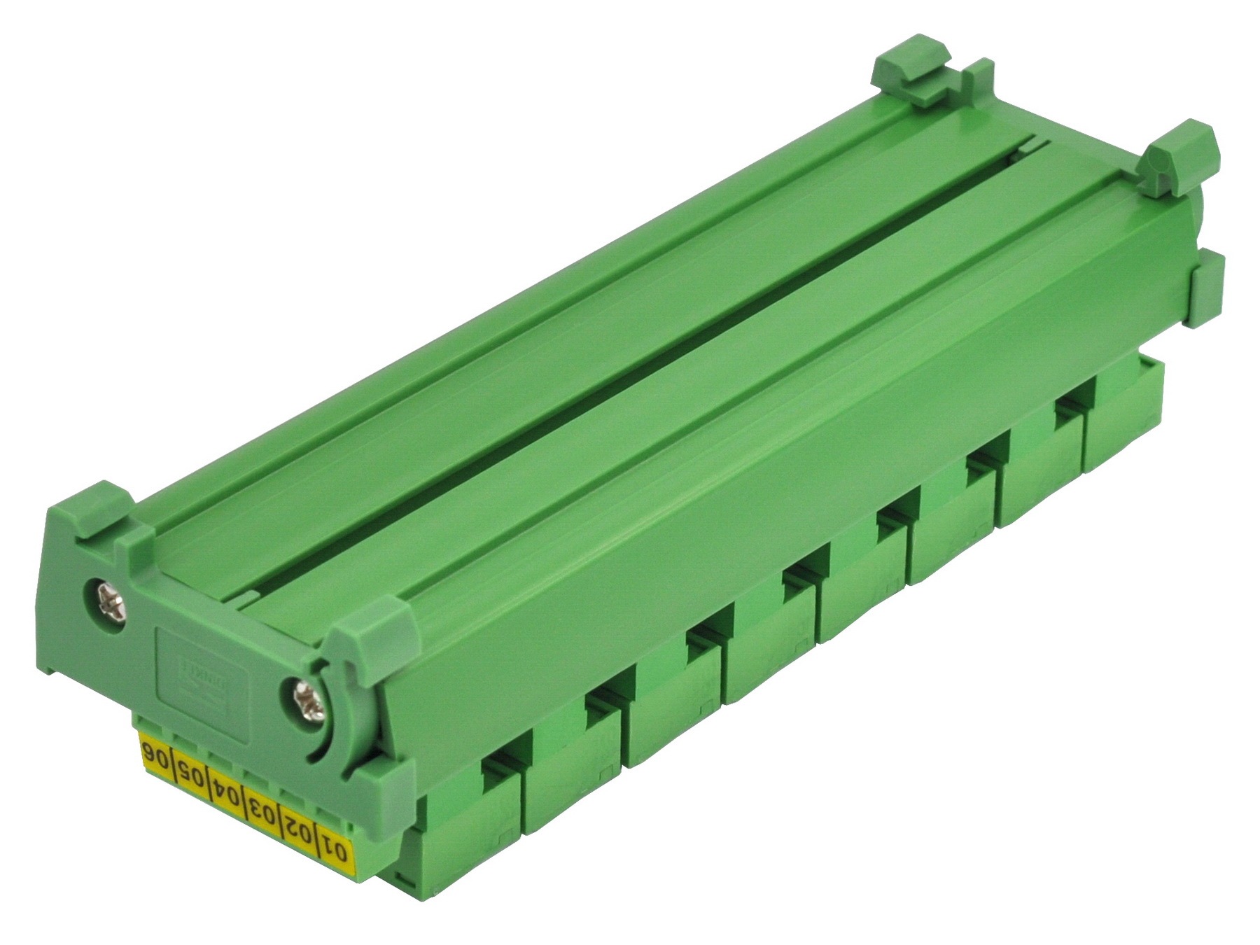 DIN Rail Mount 10A/300V 8x6 Pole Pluggable Screw Terminal Block Distribution Module