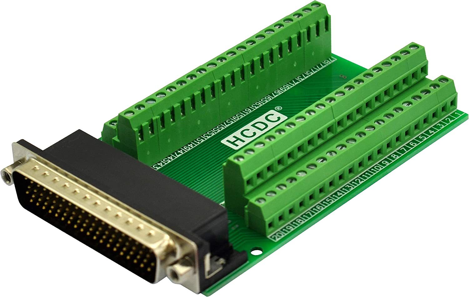 Slim Right Angle D-SUB Header Breakout Board Terminal Block DSUB Connector Module (DB78HD Male)