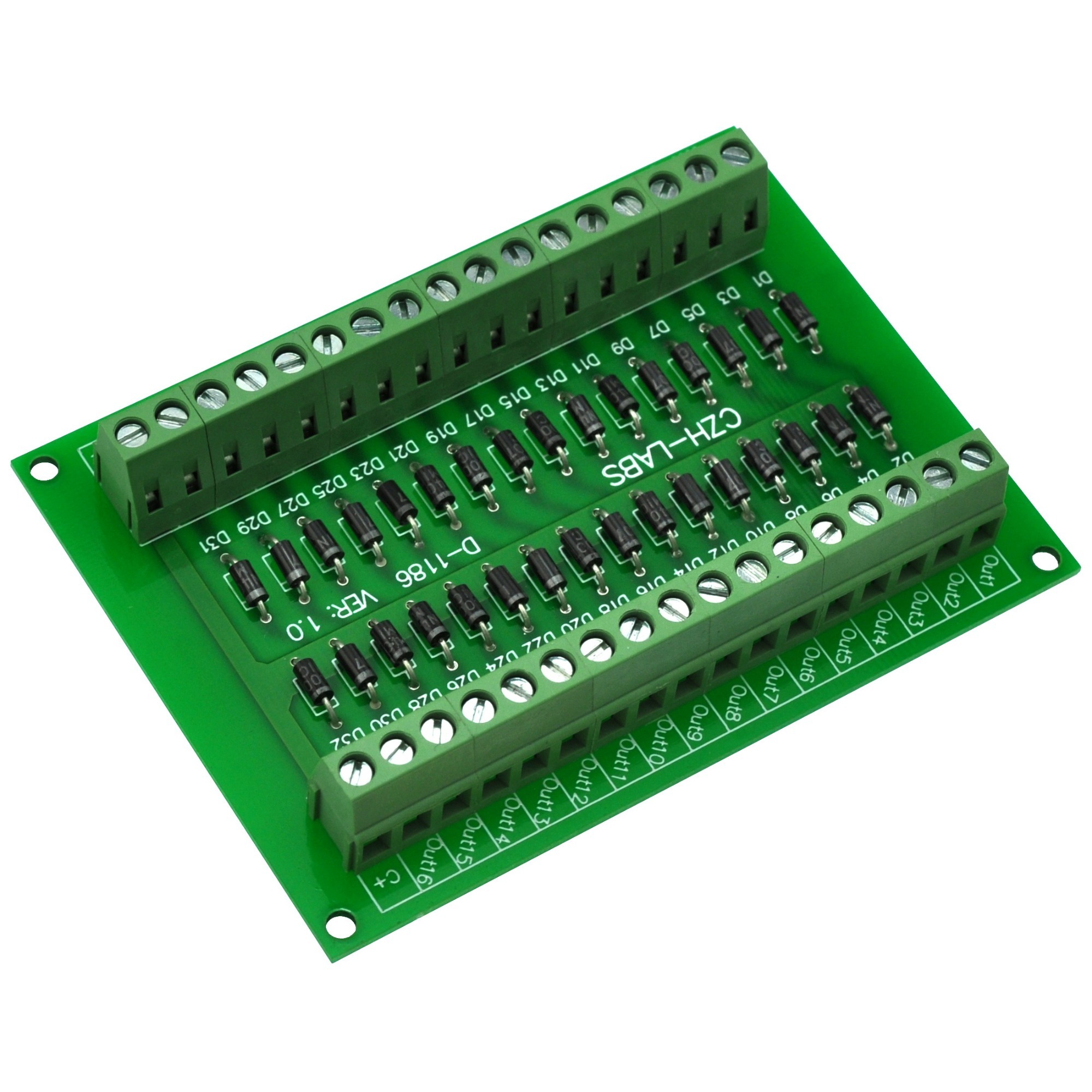 CZH-LABS Common Anode DC Lamp Test Module, 16 Channels.