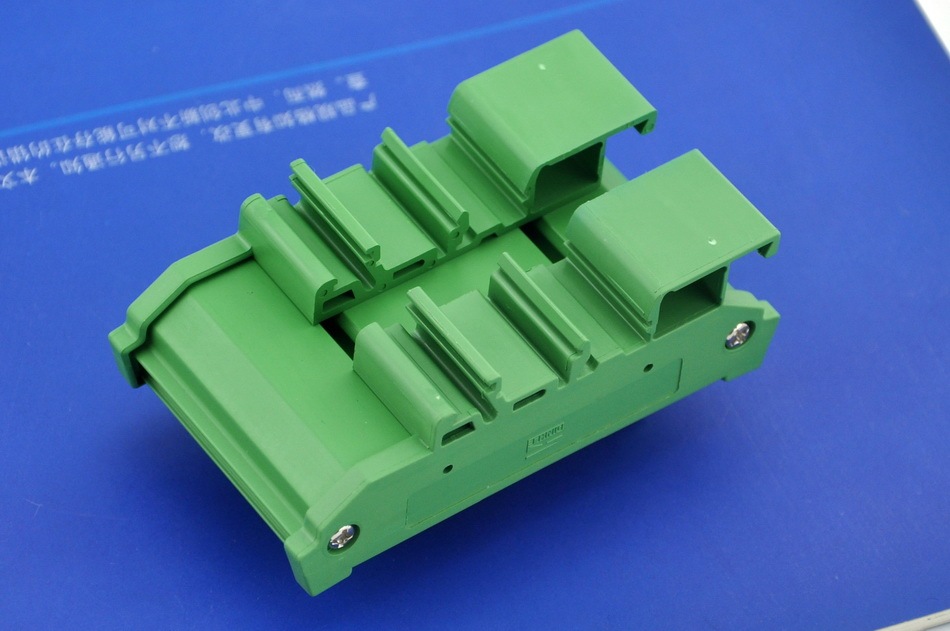 ELECTRONICS-SALON Bistable/Latching DPDT 8 Amp Relay Module, DC5V Coil, with DIN Rail Carrier Housing