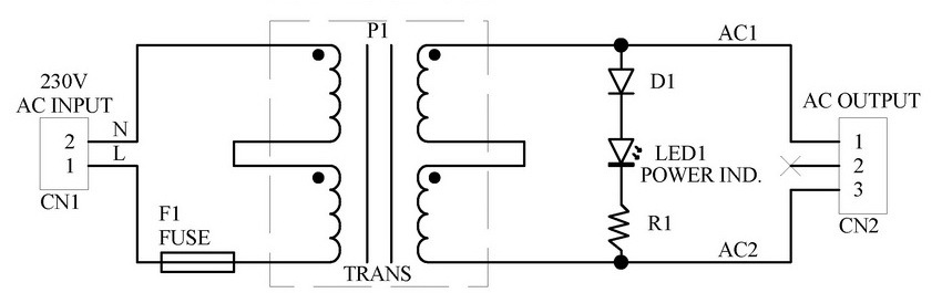CZH-LABS Primary 230VAC, Secondary 48VAC, 20VA Power Transformer Module, D-1033/U, AC48V .