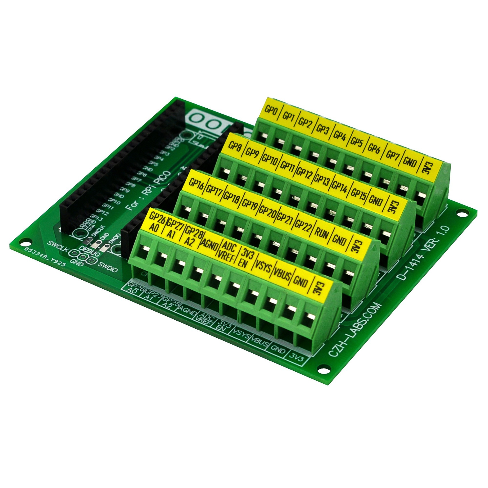 Screw Terminal Block Breakout Module Board for Raspberry Pi Pico