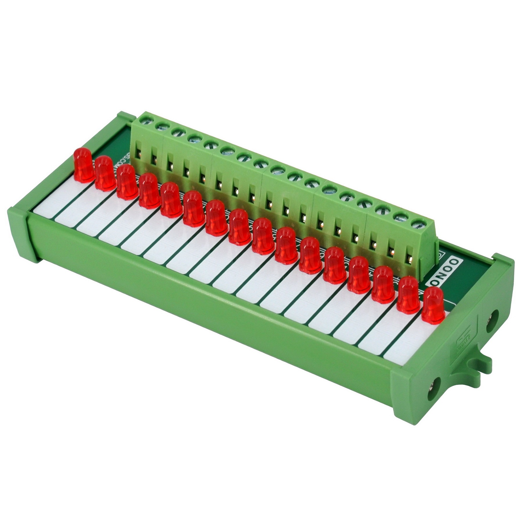 Screw Mount 16 Red LED Indicator Light Module, Support 5-50VDC Common Positive and Negative