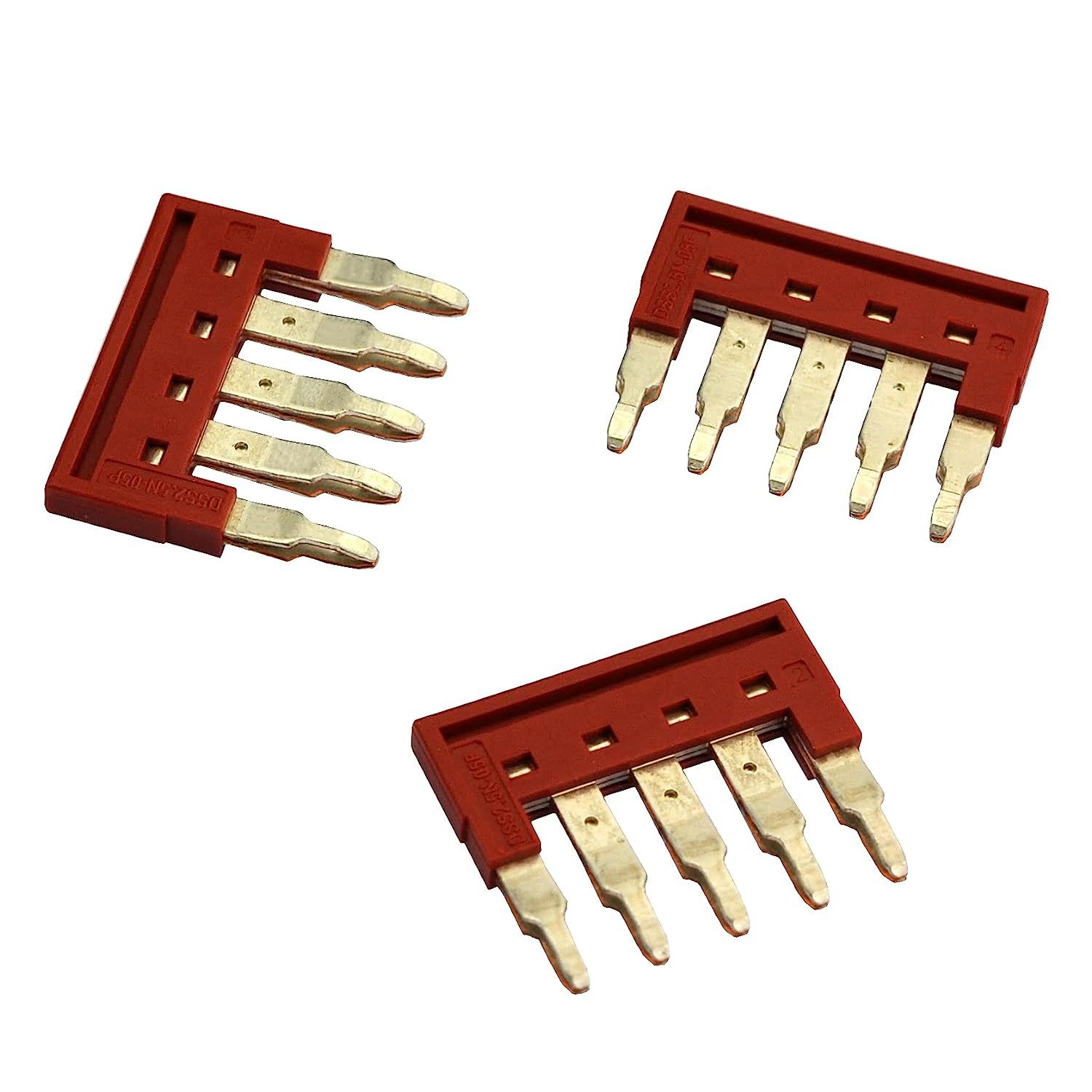 Dinkle DSS2.5N-05P DIN Rail Terminal Block Press-Fit Jumper (Pack of 10)