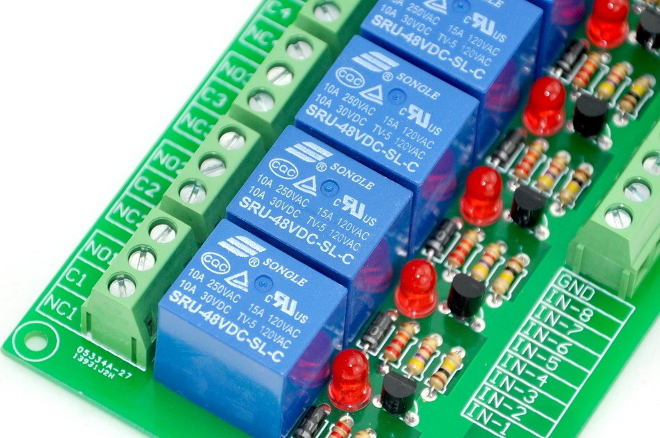 ELECTRONICS-SALON 16 SPDT Power Relay Module, DC 48V Coil, 10A 250VAC/30VDC, Board.