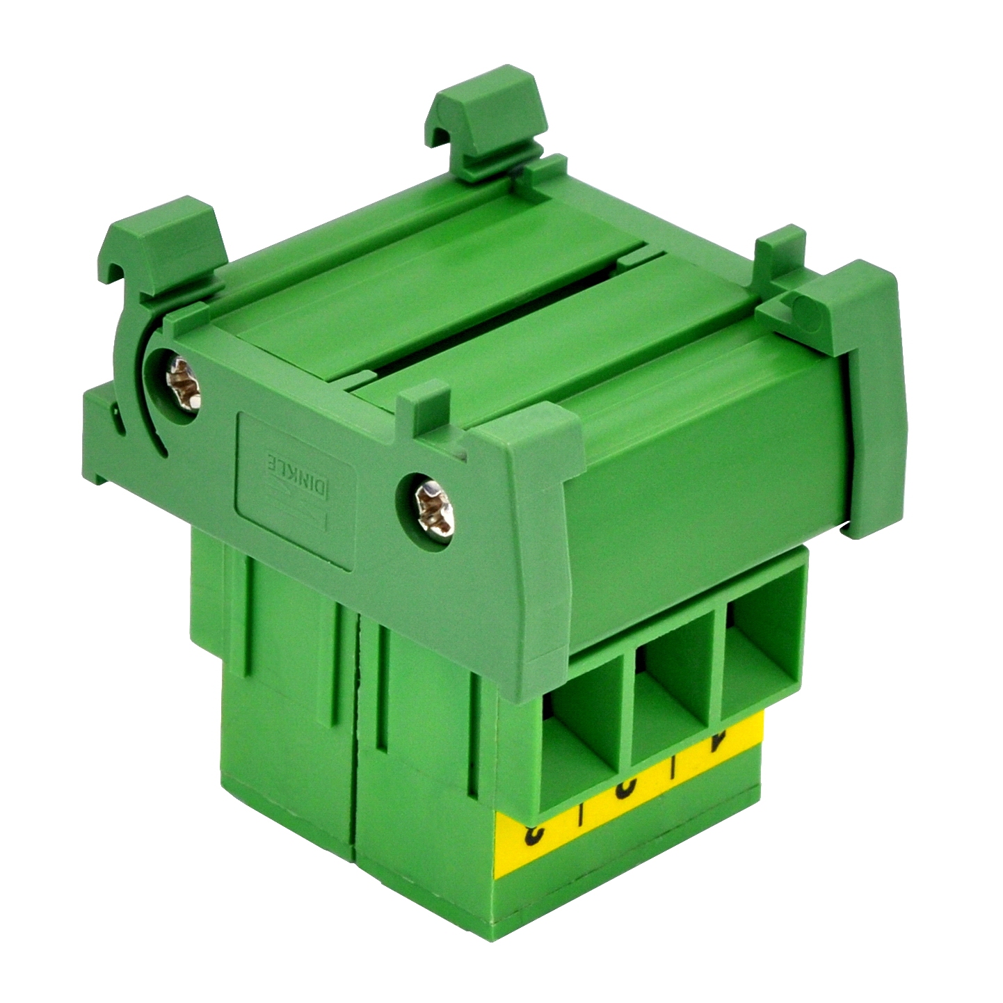 DIN Rail Mount 52Amp 300V 3 Position Screw Terminal Block Distribution Module