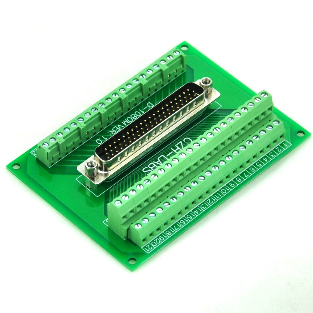 CZH-LABS D-SUB DB62HD Male Header Breakout Board, DSUB.