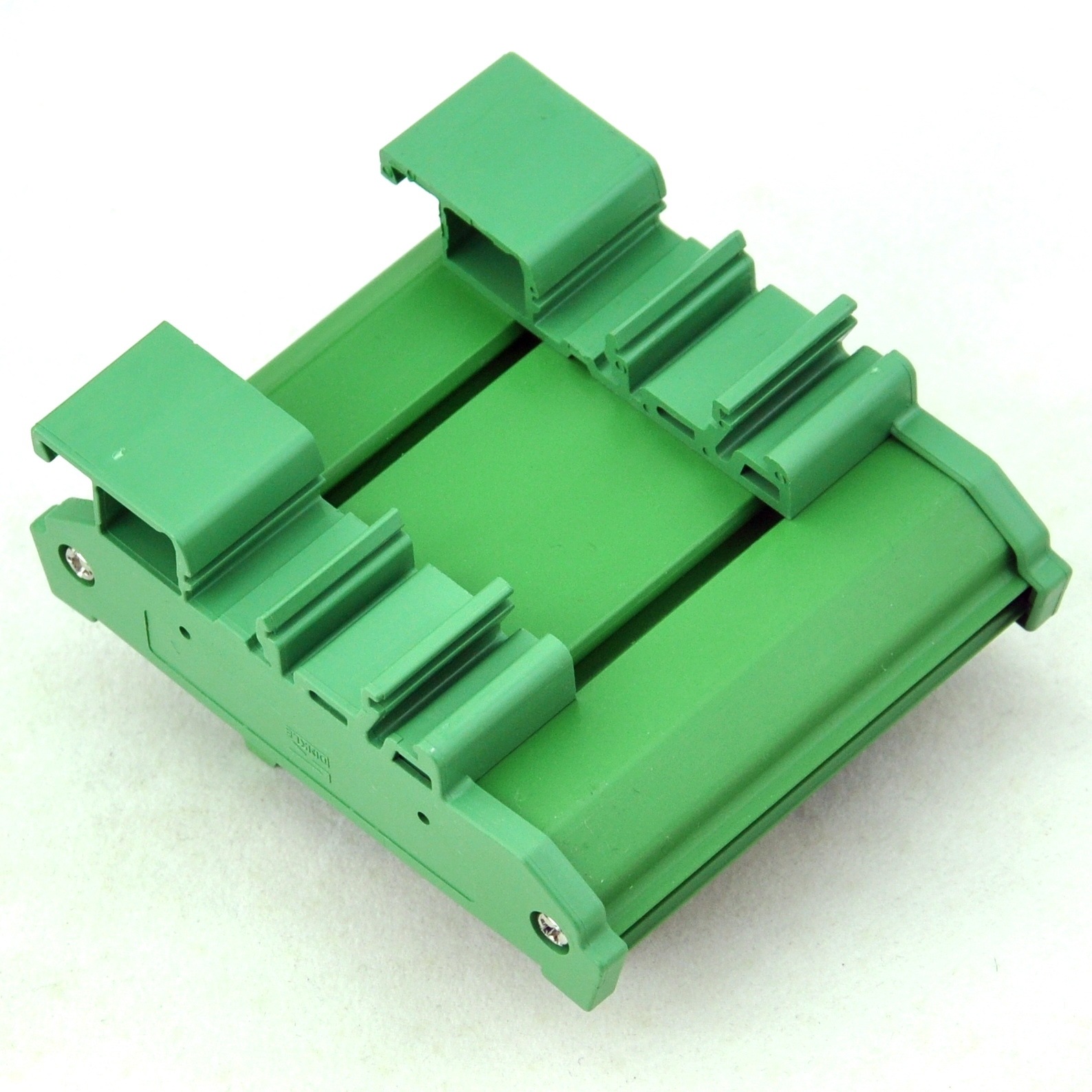 CZH-LABS DIN Rail Mount Dual IDC-24 Pitch 2.0mm Male Header Interface Module, Breakout Board.