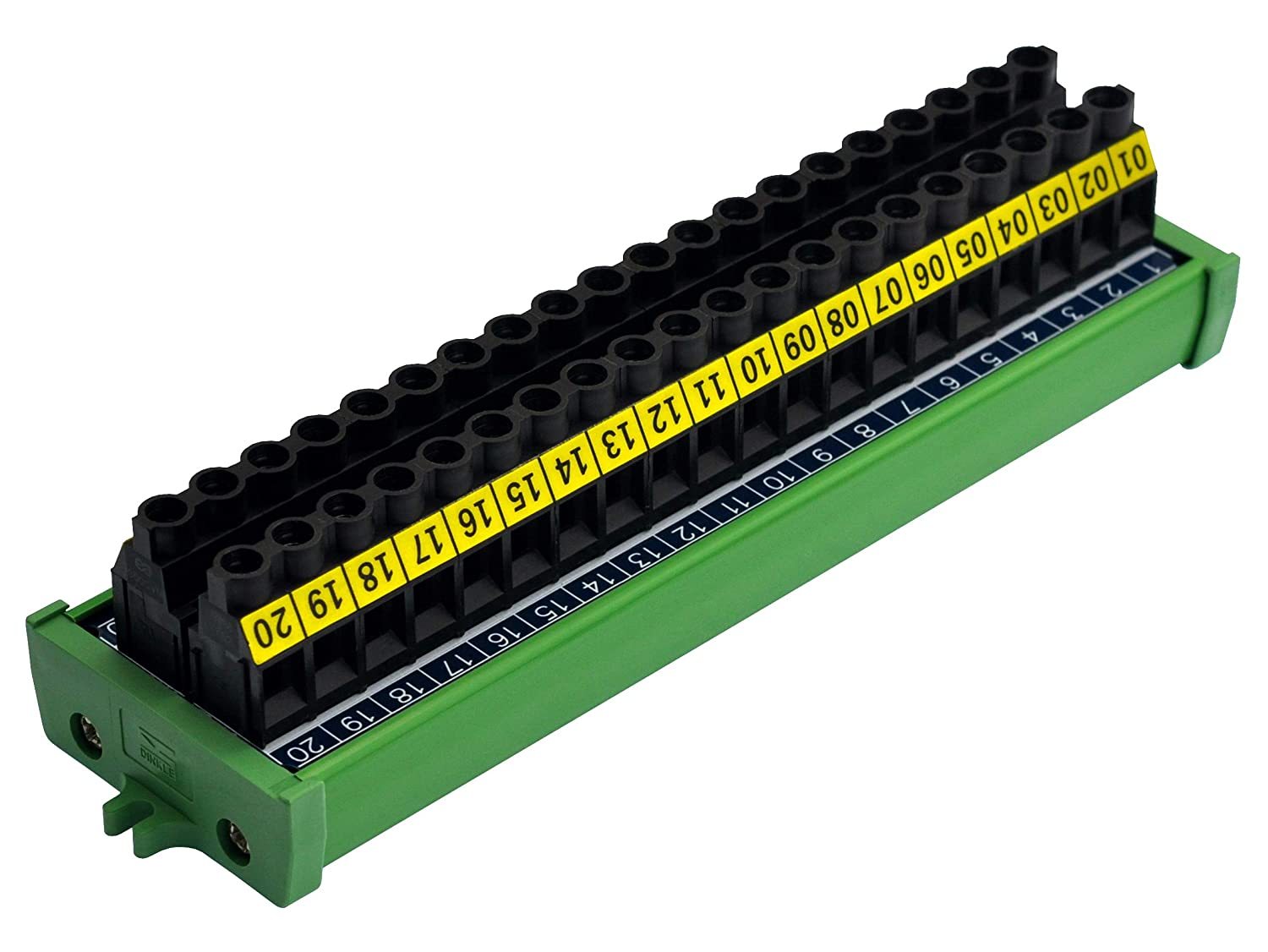 20 Position 30Amp/300V Screw Terminal Block Distribution Module (Screw Mount)