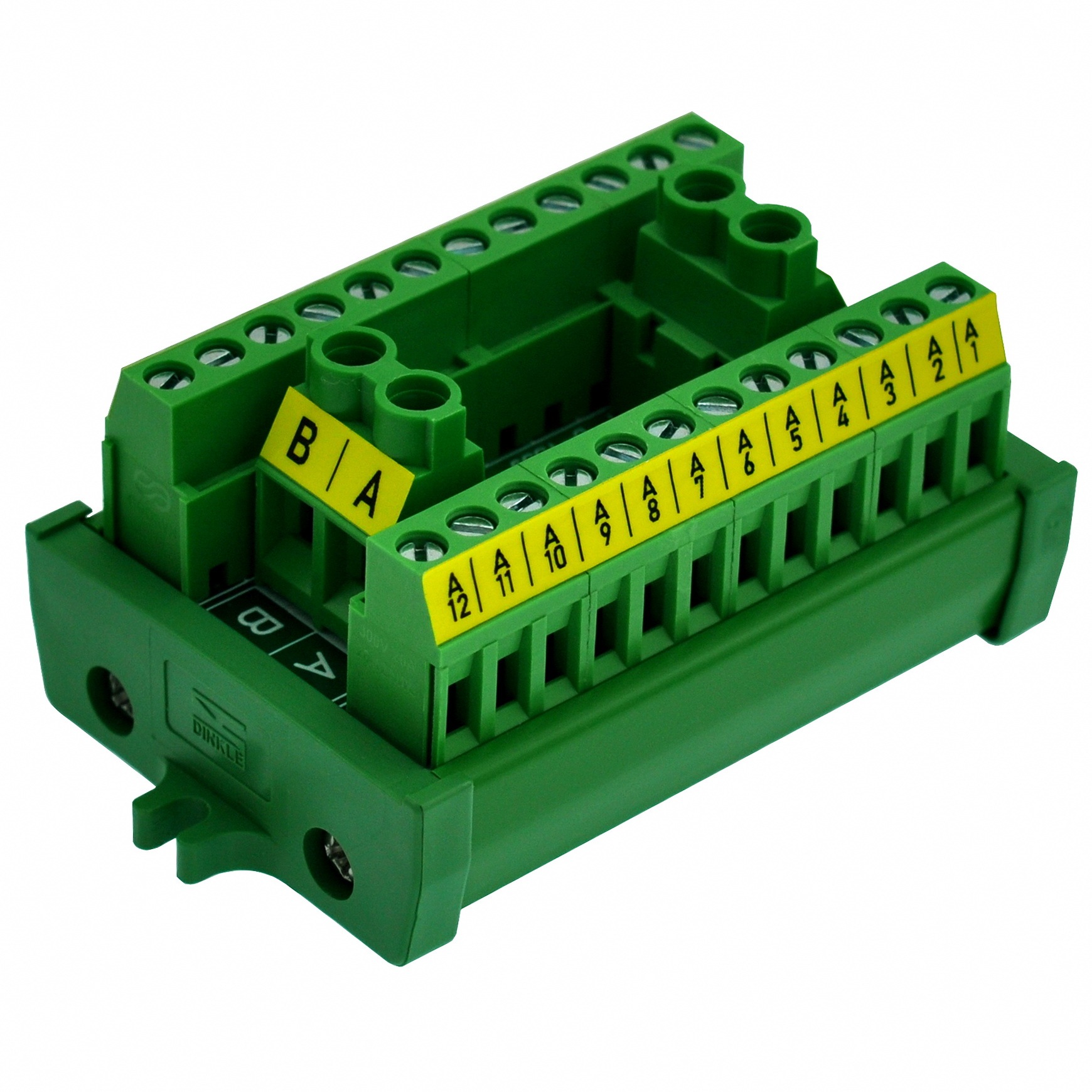 OONO Screw Mount 30A/300V 2x12 Position Terminal Block Distribution Module.