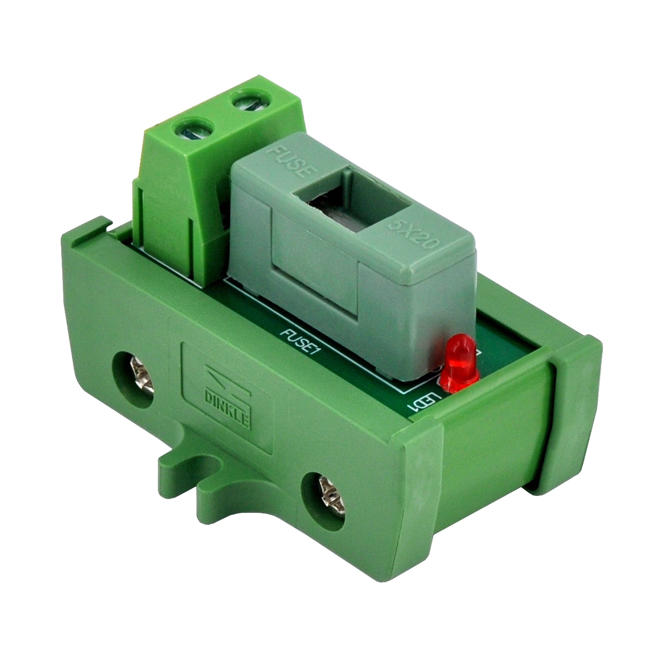 Screw Mount DC 5 - 50V 1 Channel Fuse Module, OONO D-1636DP