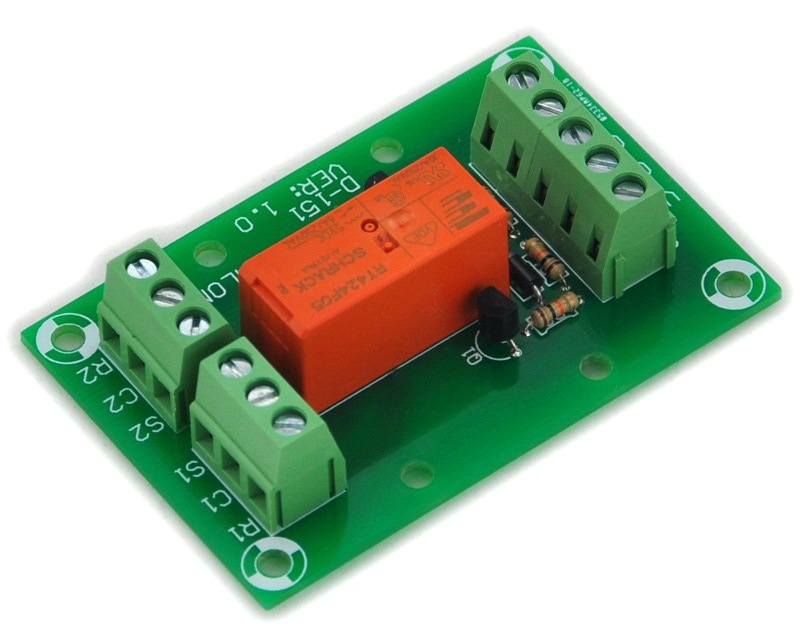 ELECTRONICS-SALON Bistable/Latching DPDT 8 Amp Power Relay Module, DC5V Coil, RT424F05