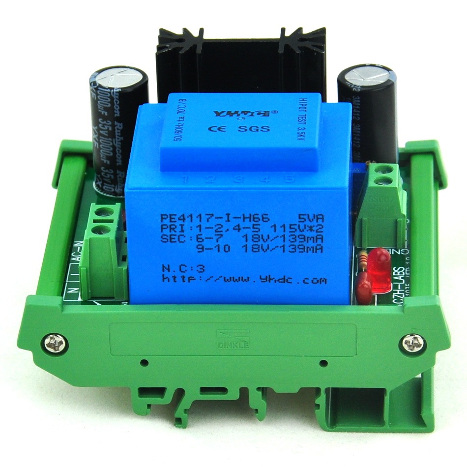 CZH-LABS DIN Rail Mount Input AC230V Output DC1.25~15.8V Adjustable Voltage Regulator.