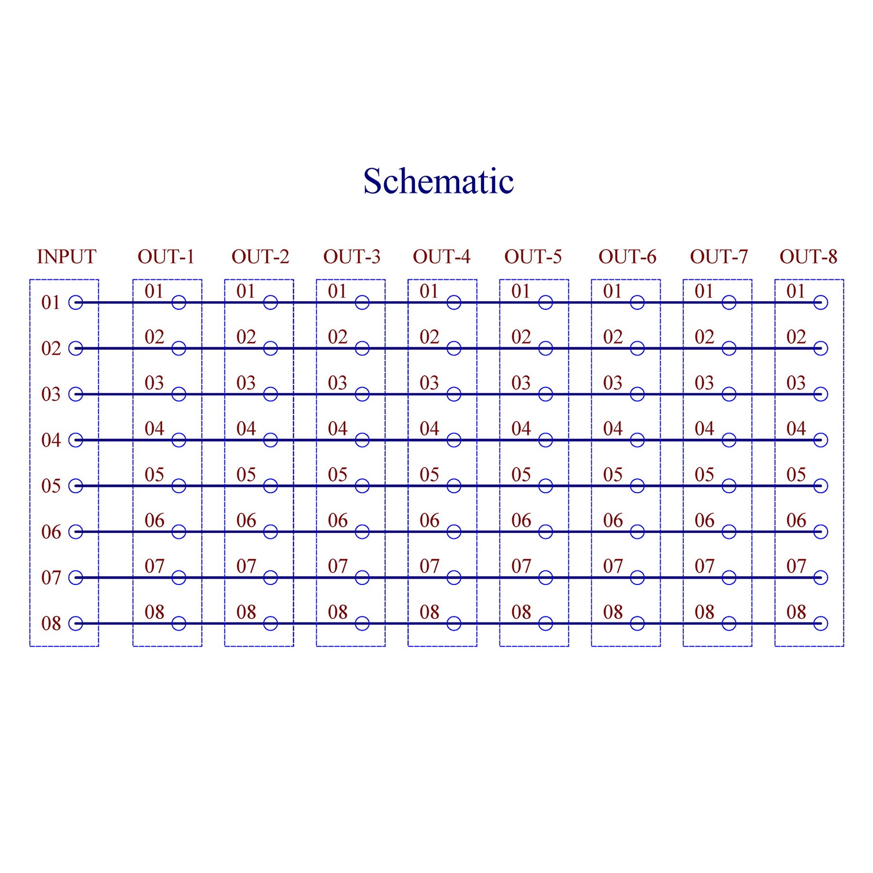 DIN Rail Mount 10A/300V 8x8 Pole Pluggable Screw Terminal Block Distribution Module