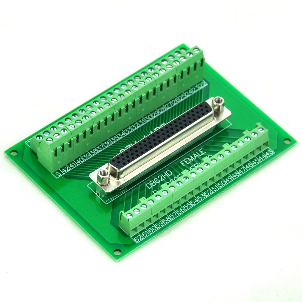 CZH-LABS D-SUB DB62HD Female Header Breakout Board, DSUB.