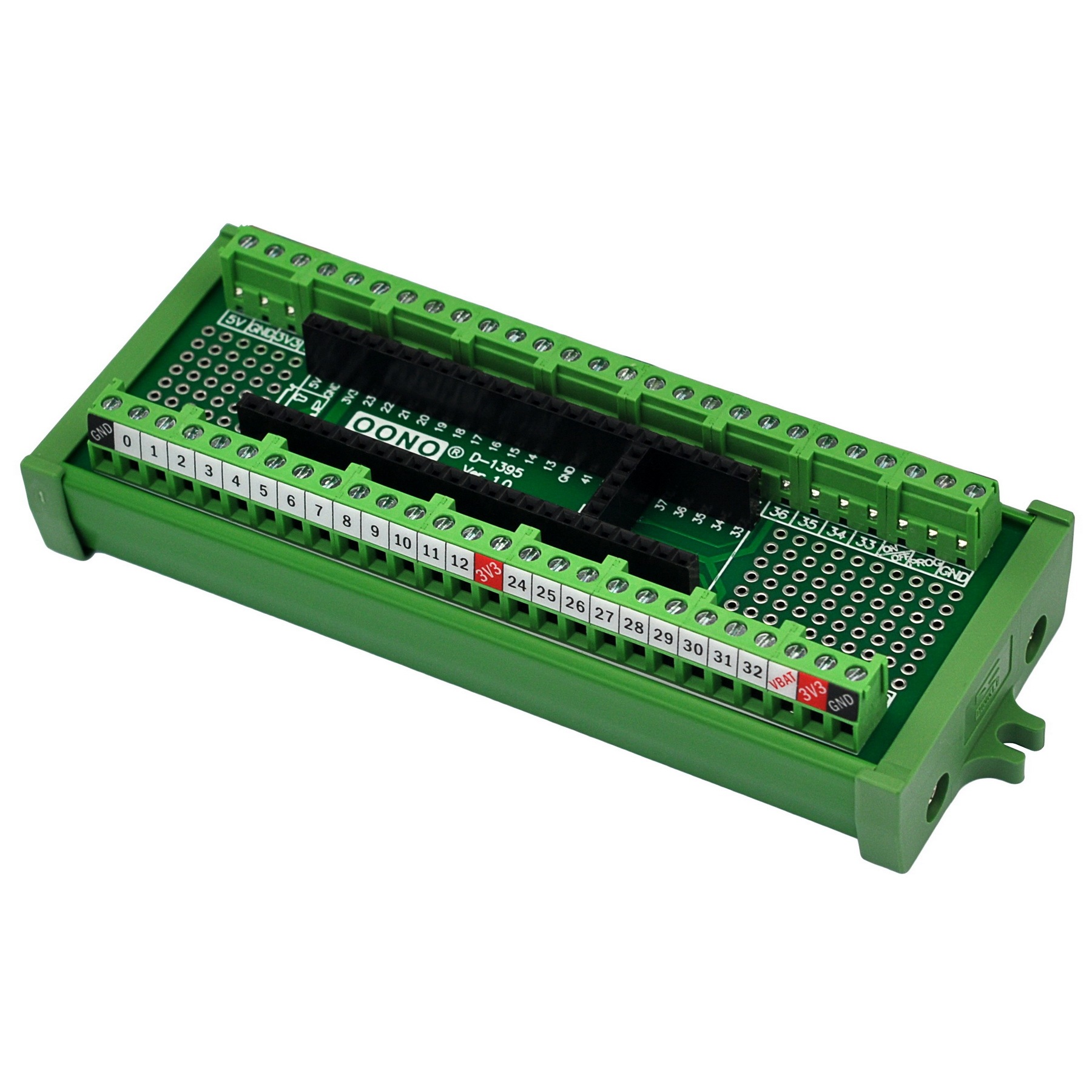Terminal Block Breakout Board Module for Teensy 4.1, Screw Mount Version