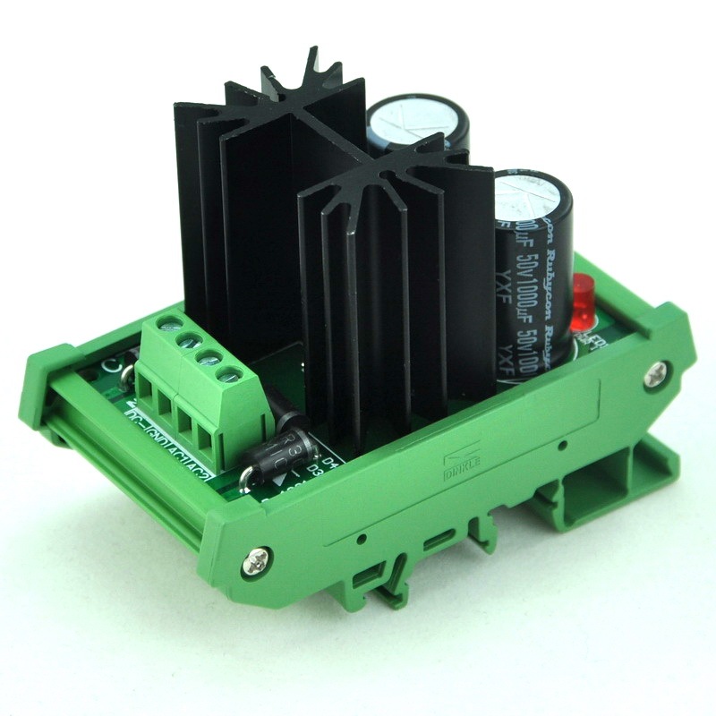 CZH DIN Rail Mount Negative 1.25~37V DC Adjustable Voltage Regulator Module.