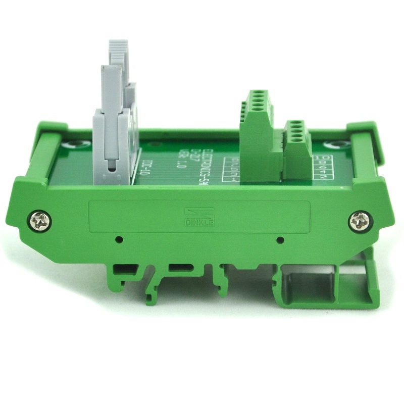 ELECTRONICS-SALON IDC-14 DIN Rail Mounted Interface Module, Breakout Board, Terminal Block.