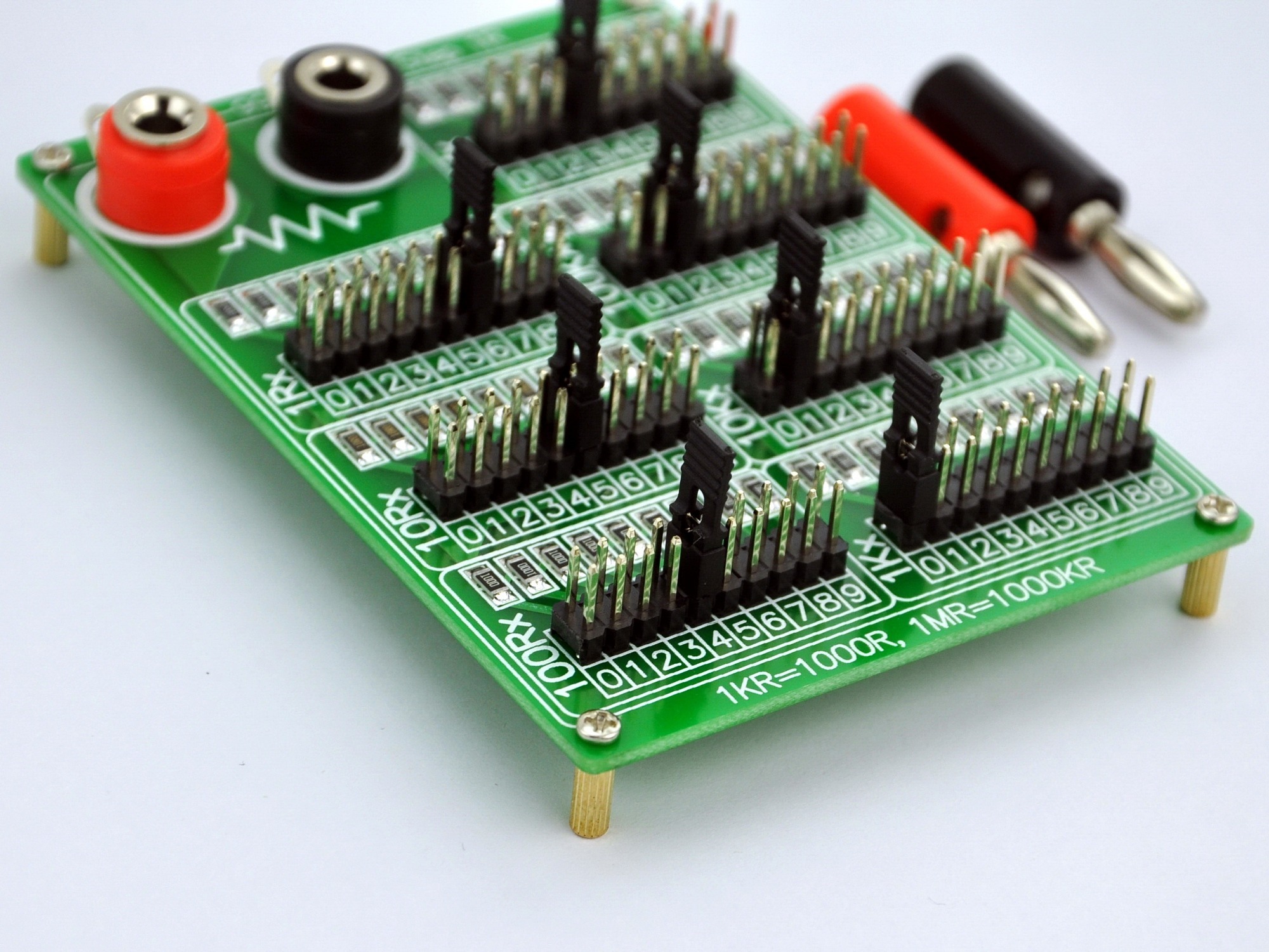 ELECTRONICS-SALON 1R - 9999999R Seven Decade Programmable Resistor Board, Step 1R, 1%, 1/4W.
