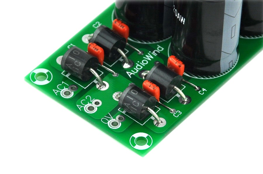 AudioWind Power Supply Board for Amplifiers, Max Out ±40V/10Amp.