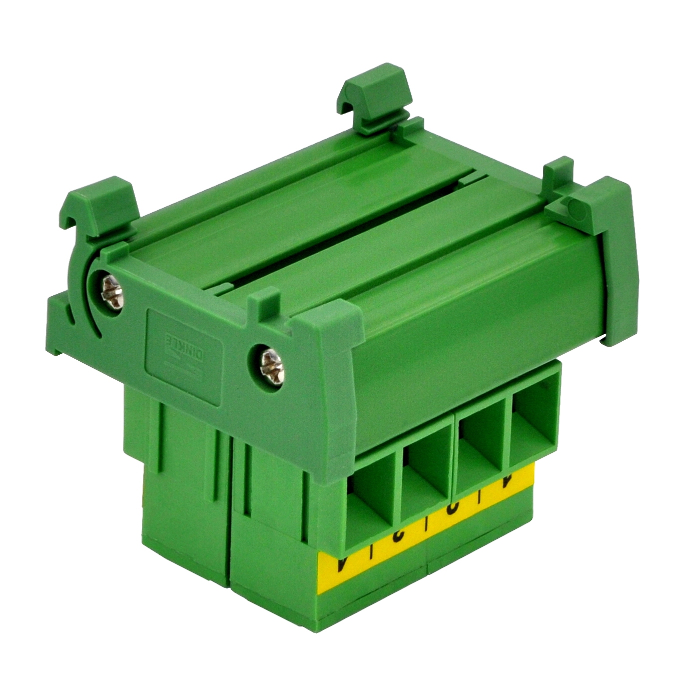 DIN Rail Mount 52Amp 300V 4 Position Screw Terminal Block Distribution Module