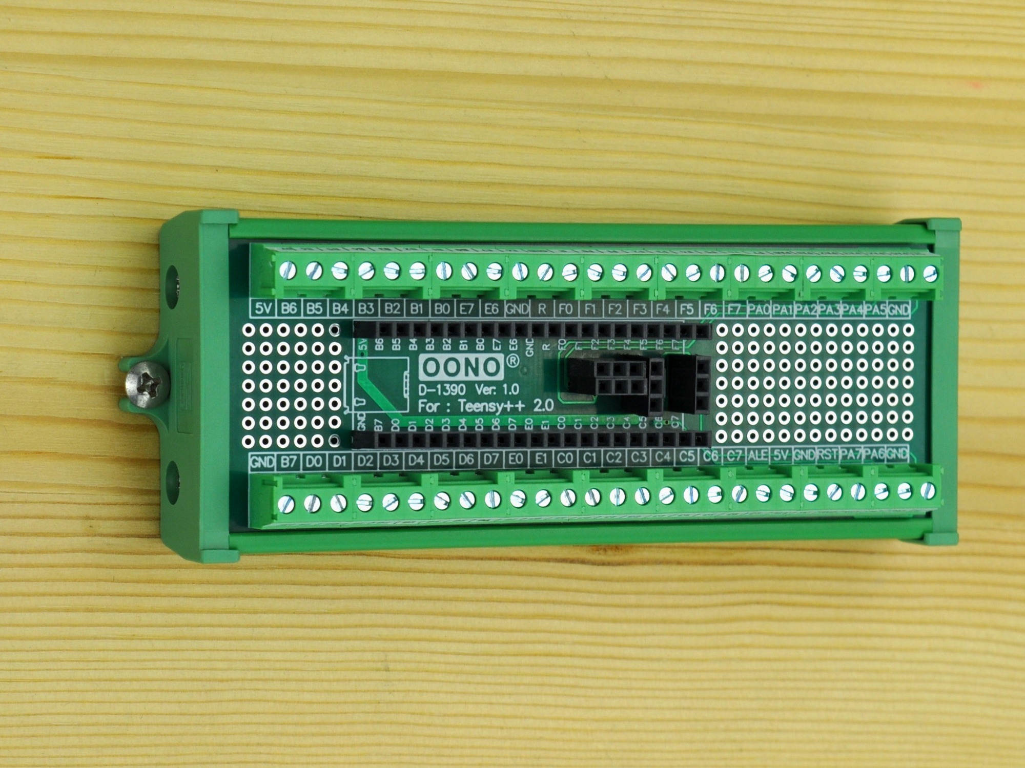 Terminal Block Breakout Board Module for Teensy++ 2.0, Screw Mount Version