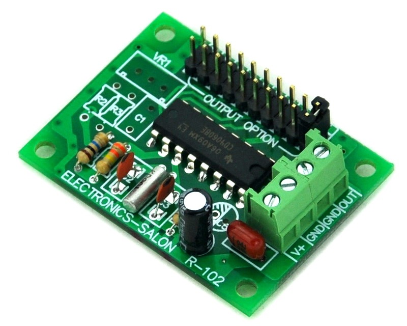 ELECTRONICS-SALON Low Frequency Square Wave Oscillator Module, 2 4 8 32 64 128 256 512 1024 2048Hz.