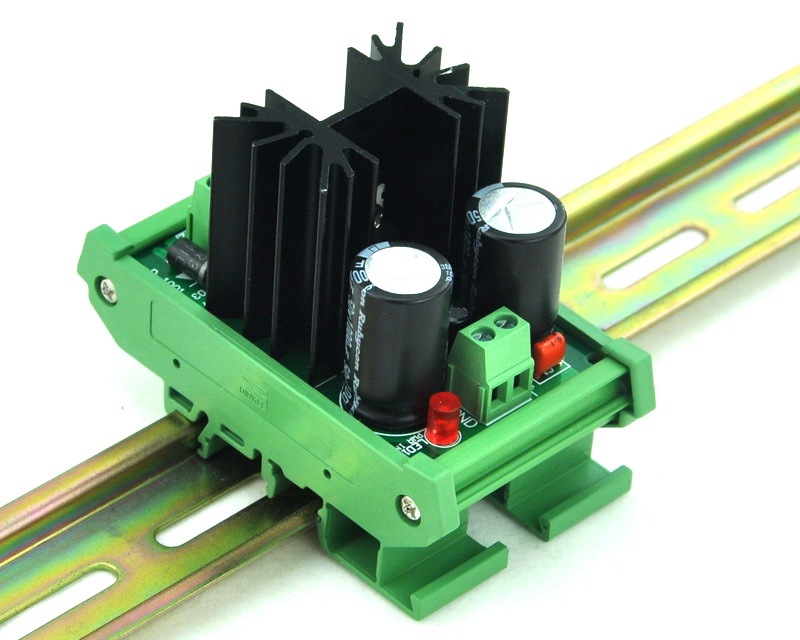 CZH DIN Rail Mount Negative 1.25~37V DC Adjustable Voltage Regulator Module.