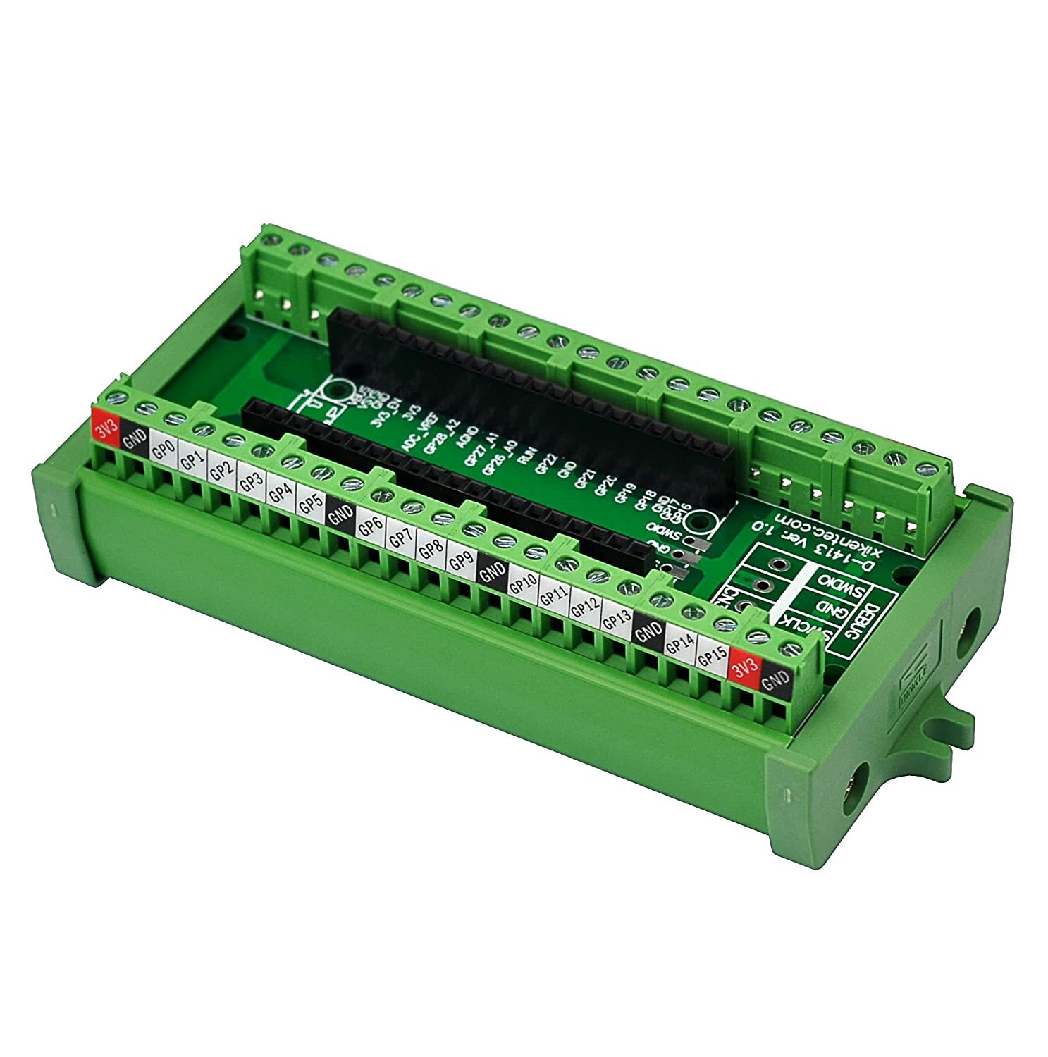 Terminal Block Breakout Module for Raspberry Pi Pico (Screw Mount)