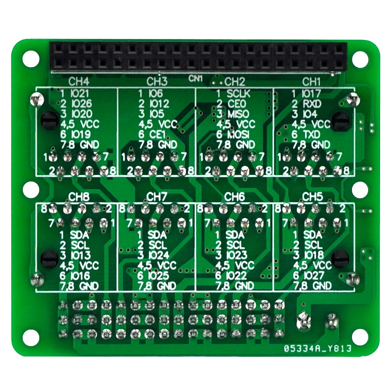 RJ45 GPIO Pinout Breakout Board for Raspberry Pi 1A+ 1B+ 2B 3B 3B+ 3A+ 4B Zero-W